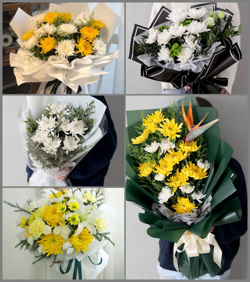 山东青岛莱西市院上镇北上泊村白事花束代送